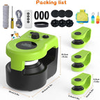 Interactive Cat Toy for Indoor - Automatic Cat Treadmill with Remote Control, 3 Speeds, Quiet Motor | Indoor Chase Hunting Feather Cat Gift for Fitness, Playtime & Energy Release (Green)