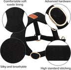 No Pull Dog Harness- Lightweight, Soft, Adjustable Small Harness Collar and Leash Set, Suitable for Cats Puppy Small and Medium-Sized Dog Outdoor Training and Running (Black, XXS)