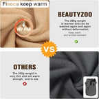 BEAUTYZOO Dog Fleece Vest Sweater Winter Jacket for Small and Medium Dogs with D-Ring Leash Cold Weather Coat Hoodie for XS S M Dogs Boy or Girls