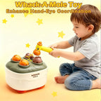 Press and Go Car Toys, Kids Push Car with Whack-A-Mole, Woodpecker Worm, Carrot Harvest Game, Car Racing Toy for Toddler Travel Toys, Baby Learning & Education Train Toys Birthday Boy Girl gift