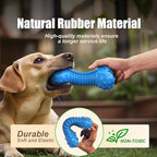 Dog Toys for Aggressive Chewers, Chew Toys for Medium Large Dogs, Durable Natural Rubber Toys with Bacon Flavor, Indestructible Dog Toy,Blue