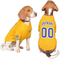 Custom Dog Baseball Jersey with Name Number Logo for Small Pet Dogs-Personalized Dog Shirts