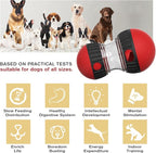 Dog Food Puzzle Toy Adjustable Treat Dispensing Food Dispenser Slow Feeder Bowls Puppy Enrichment Toy Ball Dog Interactive Chase Training Toys for Small Medium Large Dogs