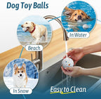 HETOO Dog Balls - Tennis Ball for Dogs: 2.2 Inch ETPU Balls for Small Medium Dogs Puppy- 4 Pack Water Toys Outdoor Toys - for Small Automatic Dog Ball Launcher
