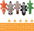 5 Pack No Stuffing Squeaky Dog Toys for Large Dogs - Interactive Durable Plush Chew Toy with Crinkle Paper, Safe Pet Toy for Small to Large Breed, Ideal for Puppy Gifts & Tug of War Toys