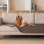 gogobunny 100% Double-Sided Waterproof Dog Bed Cover Pet Blanket Sofa Couch Furniture Protector for Puppy Large Dog Cat, Reversible (30x90 Inch (Pack of 1), Dark Chocolate/Light Chocolate)