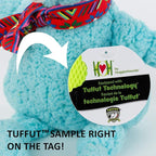 HuggleHounds Knottie Plush Dog Toy - Dog Stuffed Animal Toy, Puppy Toys, Squeaky Dog Toy for Small, Medium & Large Dogs, Durable Plush to Keep Them Busy, Officially Licensed - Army Mule, Large