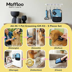 All-in-1 Pet Grooming Kit for Dogs and Cats, Shedding Comb, Dematting Tool, Reusable Electrostatic Hair Removal Glove, Hair Collector Keychain