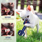 Dog Chew Toys for Aggressive Chewers,Food Grade Non-Toxic Dental Pet Toy,Tough Durable Indestructible Dog Toys for XSmall Dogs.Blue（5IB-8IB）