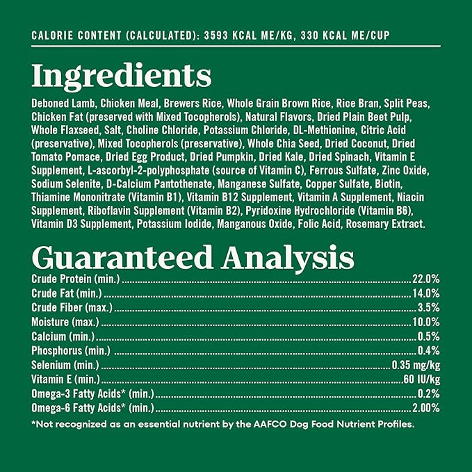 Nutro Natural Choice Lamb & Brown Rice Adult Small Bites Dog Food Recipe, 5 lb. Bag