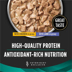Pro Plan Veterinary Diets Purina EN Savory Selects Gastroenteric with Chicken and with Lamb in Gravy Gastrointestinal Dog Food Variety Pack - (12) 13.2 oz. Cans