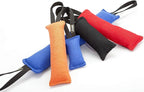 Dingo Gear French Linen tug Toy for Dog, Dog Bumper for Training, Agility, tug of war, Dog bite Pillow for Strong Dog, 1handle 18" Orange S00084