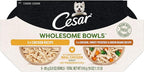 Cesar Wholesome Bowls Adult Wet Dog Food, Chicken Recipe and Chicken, Sweet Potatoes & Green Beans Recipe Variety Pack, 3 oz. (6 Count, Pack of 1)