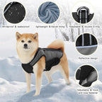 Dog Coat, Water-Resistant Dog Clothes, Warm Fleece Lining Dogs Coats, Winter Windproof Dogs Jackets with Reflective, Pet Vest for Small Medium Large Pets - 1 PCS