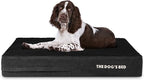 The Dog’s Bed Orthopedic Memory Foam Dog Bed, Large Black Plush 40x25, Pain Relief for Arthritis, Hip & Elbow Dysplasia, Post Surgery, Lameness, Supportive, Calming, Waterproof Washable Cover