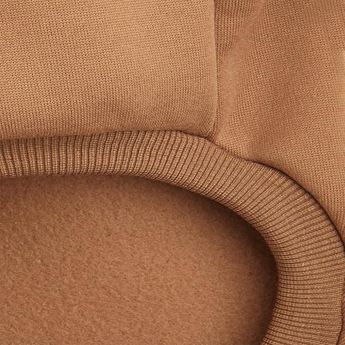 Puppy Sweater for Small Dogs Clothes Warm Winter Cat Clothe Pet Sweatshirt Knitwear Doggie Kitten Clothing, Coffee, Medium