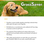 NaturVet – GrassSaver Wafers for Dogs Plus Enzymes – 300 Wafers – Healthy Supplement to Help Rid Your Lawn of Yellow Spots – Synergistic Combination of B-Complex Vitamins & Amino Acids