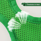 YIMEIS Dog Harness and Leash Set, No Pull Soft Mesh Pet Harness, Reflective Adjustable Puppy Vest for Small Medium Large Dogs, Cats (Green, X-Small (Pack of 1)