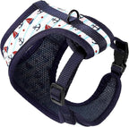 Mile High Life Step in Dog Harness for Small Dogs No Pull, Easy Get on Air Mesh Vest Harness, Adjustable Easy Closures Both Neck and Chest (White, L Chest 21.6"-43.2")