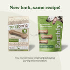 Earthbones (Formerly Terrabones) Dental Chews, Dog Teeth Cleaning Treat, Large, 6 Treats