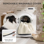 Bedsure Large Dog Bed for Crate - Comfy Flat Pet Beds with Removable Washable Cover, Orthopedic Egg Crate Foam Crate Mat, Suitable for Pet Up to 50 lbs