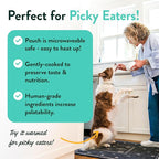 Portland Pet Food Company Fresh Dog Food Pouches - Human-Grade Toppers Wet Pet Meal & Mixers - Small & Large Breed Puppy & Senior Dogs - Gluten-Free, Limited Ingredient Salmon & Beef - 8 Pack Variety
