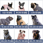 Spark Paws Teddy Dog Sweater, Sherpa Vest with Warm Fleece Lining, Winter Coat Suitable for Small Medium Large XL XXL Breeds - Brown - 2XL