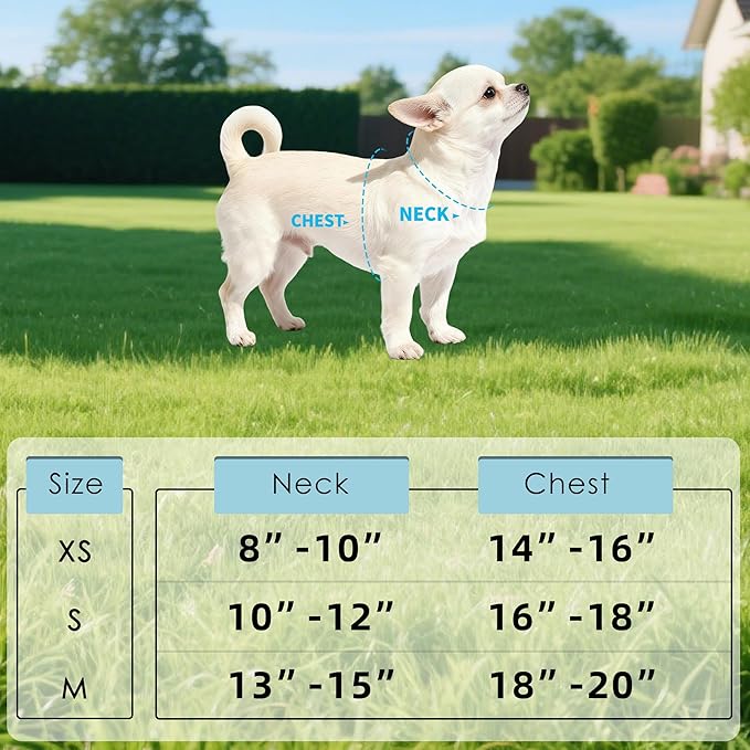 Mile High Life Velcro Dog Harness, Air Mesh Floral Vest Harness for 20 lbs Small Dogs & Cats, Easy Get on Adjustable Easy Closures Both Neck and Chest(Peony Rose, M Chest 18"-20")