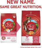 Purina ONE Natural, Sensitive Stomach Dry Dog Food, +Plus Skin & Coat Formula - 16.5 lb. Bag