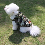 Fleece Lining Extra Warm Dog Hoodie in Winter for Large Dogs Jacket Pet Coats with Hooded,Green Camo XXXL