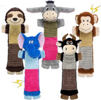 5 Pack No Stuffing Dog Squeaky Toys, Dog Chew with Crinkle and Squeaker, Cute Animal Plush to Keep Them Busy, Suitable for Large and Aggressive Chewers