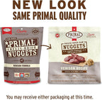Primal Freeze Dried Raw Dog Food Nuggets, Venison, Complete & Balanced Meal, Also Use as Topper or Treat, Premium, Healthy, Grain Free, High Protein Raw Dog Food, 14 oz