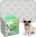 FXW Washable Pee Pads for Dogs, Puppy Pads with Super Absorbent, Specifically Designed for Potty Training, 29" × 18" Rectangle, Khaki, 4 Packs