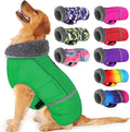 Dogcheer Warm Dog Coat, Waterproof Dog Jacket Christmas Puppy Winter Coat with Buckle, Reflective Adjustable Pet Snow Jacket Turtleneck Fleece Sweater for Small Medium Large Dogs - Green, 2XL