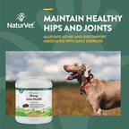 NaturVet Hemp Joint Health Hip & Joint Support Dog Supplement – Soft Chew Supplements for Dogs with Glucosamine, MSM, Chondroitin, Omega 3, Vitamins, Antioxidants – 240 Ct.