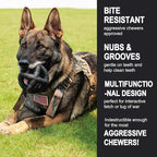 Natural Rubber Dog Balls for Large Aggressive Chewers - Lifetime Replacement - Indestructible and Durable Dog Toys for Large Breed, Black