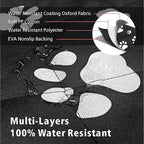 F-color SUV Cargo Liner for Dogs, Water Resistant Pet Cargo Cover Dog Seat Cover Mat for SUVs Sedans Vans with Bumper Flap Protector, Non-Slip, Large Size Universal Fit, Paw Print