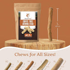 Wildfang® Coffee Wood Dog Chew, Large - Tough Chew Toys for Aggressive Chewers, Dog Teething Toys for Puppies, Training for Chewing Muscles, Coffee Tree Sticks for Large Dogs (55-99 lbs), Pack of 3