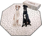 Qeils Reusable Puppy Pads, Washable Pee Pads for Dogs, Specifically Designed for 8 Panels for Dog Playpen Kennel Waterproof Non Slip Wee Wee pad, Absorbent Training Pads Extra Large