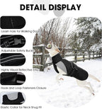 Nanaki Small Dog Coats for Winter Waterproof, Warm Fleece Lining Dog Jacket with Leash Hole, Reflective Cold Weather Puppy Jacket Vest, Easy On Pullover Pet Snow Jacket Male Female, Bulldog, Black M