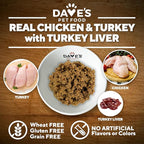 Dave's Pet Food Limited Ingredient Dog Food (95% Turkey & Chicken), Made in USA Grain Free Wet Canned Meals, Large & Small Breeds, 12.5 oz Cans (12 Pack)