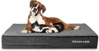The Dog’s Bed Orthopedic Memory Foam Dog Bed, XL Grey Plush, Pain Relief for Arthritis, Hip & Elbow Dysplasia, Post Surgery, Lameness, Supportive, Calming, Waterproof Washable Cover