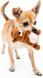 Playology Dog Toys | Plush Toy Squirrel Stuffed Animal for Dogs | Small Peanut Butter Scented Toy - Easy to Clean and Made from Non Toxic Materials