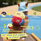 Squeaky Plush Dog Toys, 5-in-1 Crinkle Backpack Puppy Toys to Keep Busy, Cute Stuffed Hide & Seek Cognitive for Small Dogs, Teething, Boredom Relief & Birthday Gift
