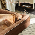 WNPETHOME Dog Beds for Large Sized Dogs, Washable Orthopedic Dog Couch Sofa Bed with Waterproof Lining & Non-Skid Bottom for Pet Sleeping
