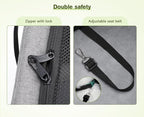 Pecute Cat Carrier with Wheels,Steel Wire Frame Cat Carrier, Stable Pet Trolley Bag for Cats, Pet Handbag and Stroller, Portable Cat Carrier Bag for Car Travel Bus Subway, Grey