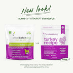 smallbatch Pets Freeze Dried Raw Dog Food, Turkey Recipe, 14 oz, Organic High Protein Dog Food, Grain Free, Made in The USA, Humanely Raised Meat, Single Protein, for Picky Eaters, Hydrate & Serve