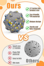 2.36'' Dog Balls for Dogs Aggressive Chewers Indestructible Tennis Durable Bouncy Interactive Dog Toy Balls for Fetch Game Floating Training(Grey Medium)