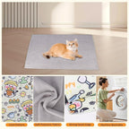 Cat Wrap for Grooming,Cat Wrap for Cutting Nails,Self-Adherent Soft Cat Blanket，Restrain the Cat to Keep Calm,Anti-Bite, Anti-Scratch, Wrap anti-Escape Grooming Bags for Cats ( within 16lbs)