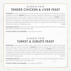 Fancy Feast Poultry and Beef Feast Classic Pate Collection Grain Free Wet Cat Food Variety Pack - (Pack of 30) 3 oz. Cans